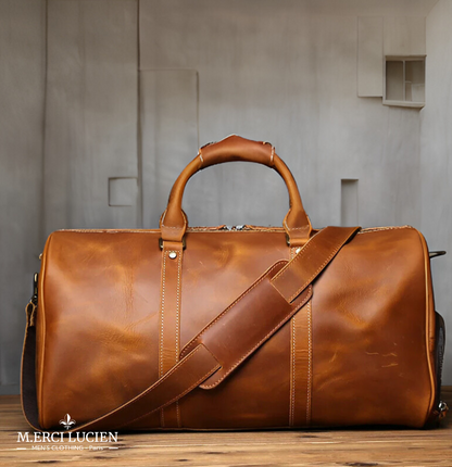 Sac de Voyage Vintage en Cuir