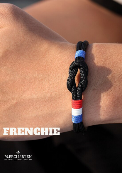 Bracelet en corde tressée français