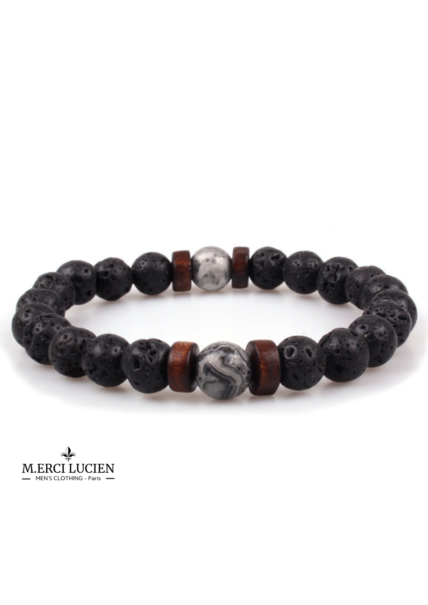 Bracelet en Pierres Naturelles Volcaniques