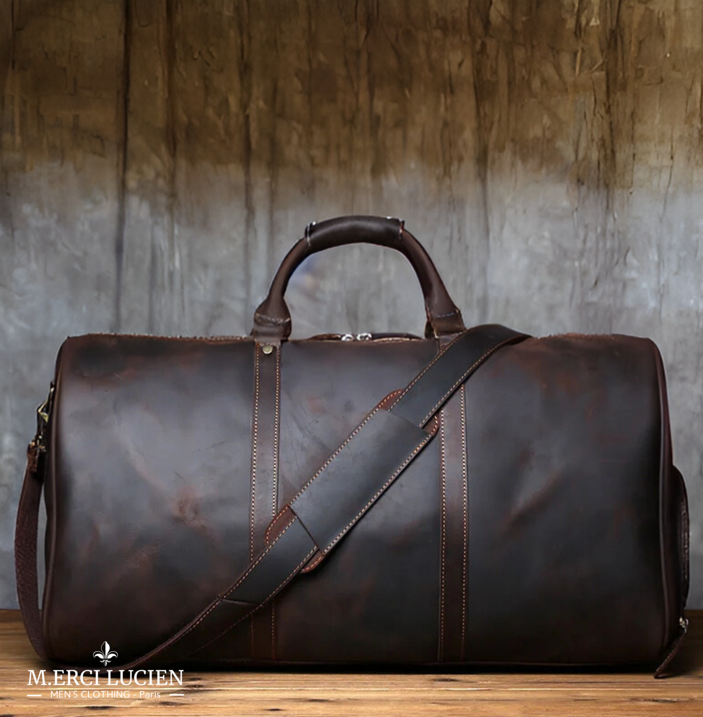 Sac de Voyage Vintage en Cuir