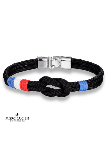 Bracelet en corde tressée français