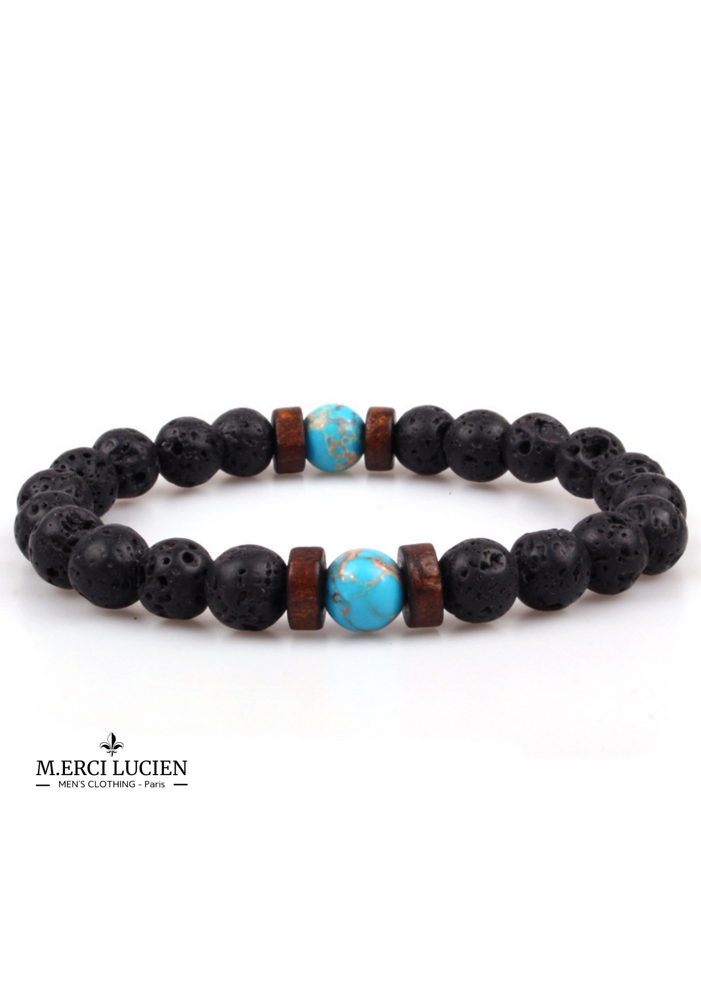 Bracelet en Pierres Naturelles Volcaniques