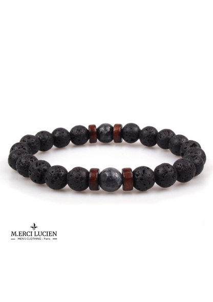 Bracelet en Pierres Naturelles Volcaniques