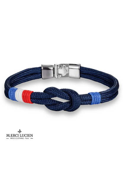 Bracelet en corde tressée français